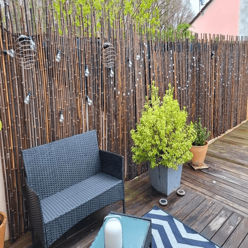 Clôture Bambou Noir gamme sauvage irrégulière LUTO / 2-WBF200 – Image 5