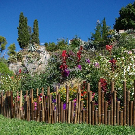 Bordures de jardin en bambou noir