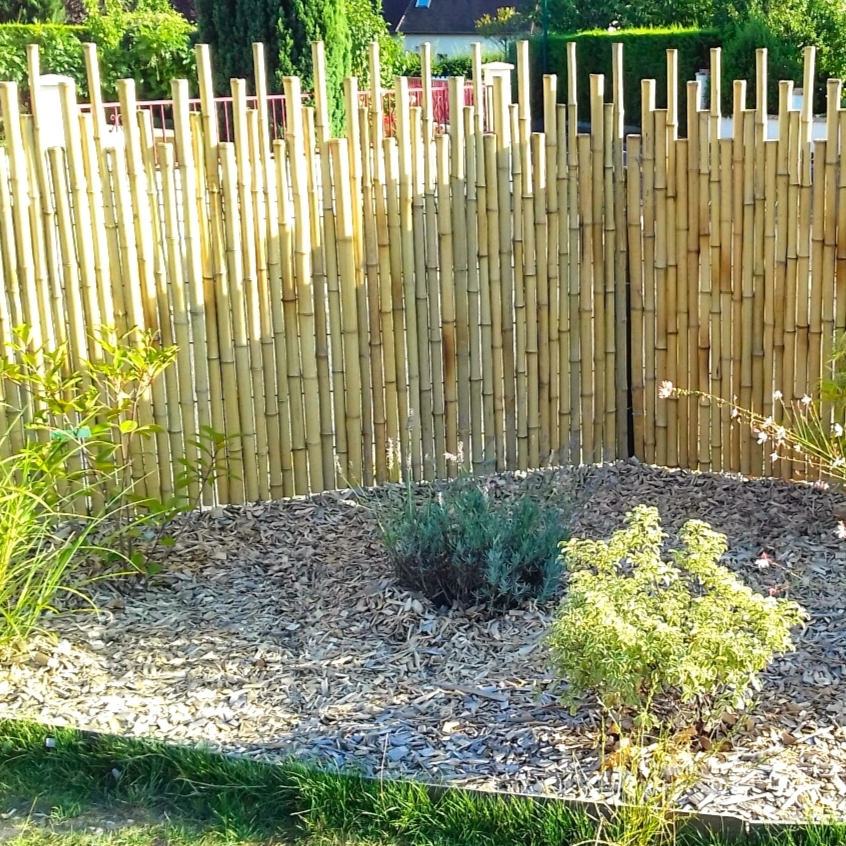 Clôture Bambou Naturel et Zen gamme Japonaise irrégulière SURO / 5-JF150