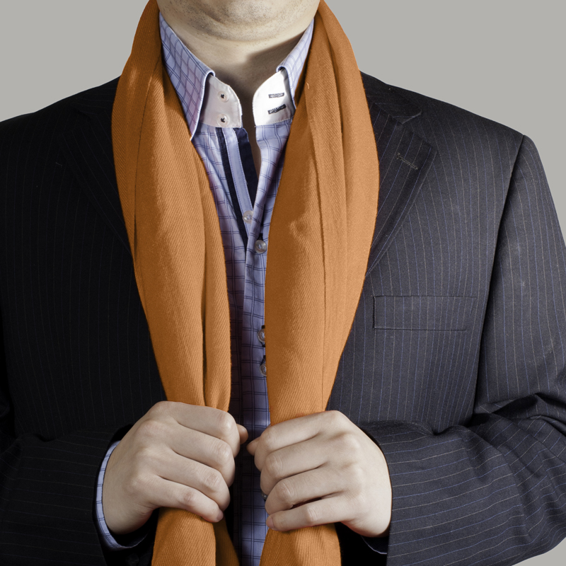 Écharpes en fibres de bambou - Orange college / M29 – Image 3