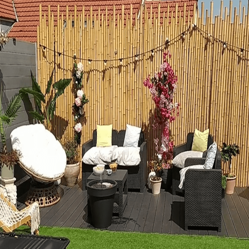 Clôture Bambou Naturel gamme Japonaise irrégulière TOPI / 5-JF200 – Image 7