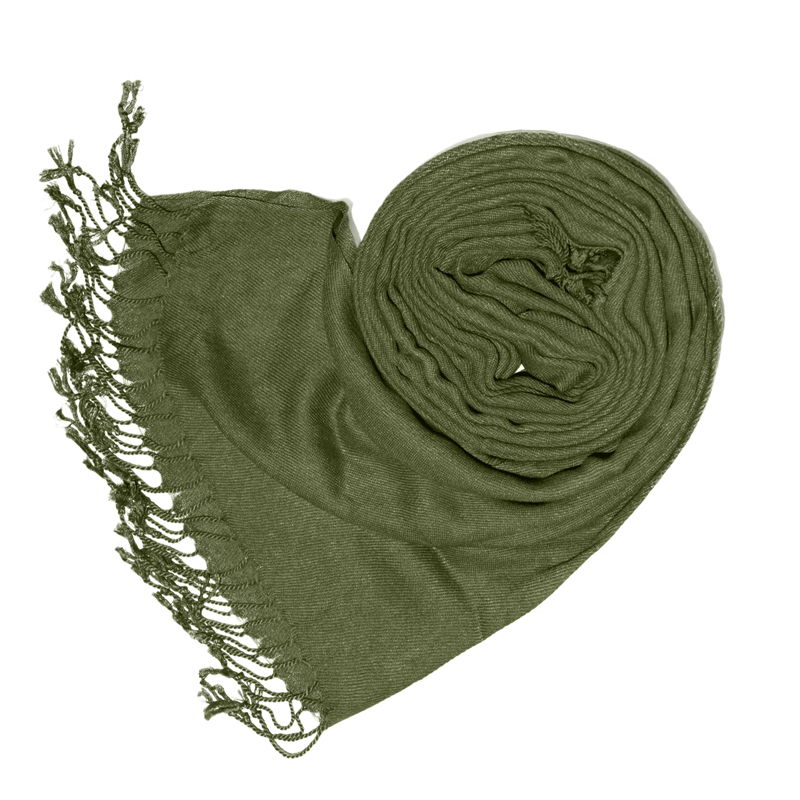 Foulards en fibres de bambou - Wild green / W11 – Image 3