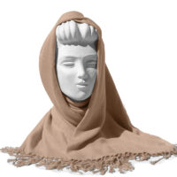 Foulards en fibres de bambou – Camel Smoke / W23