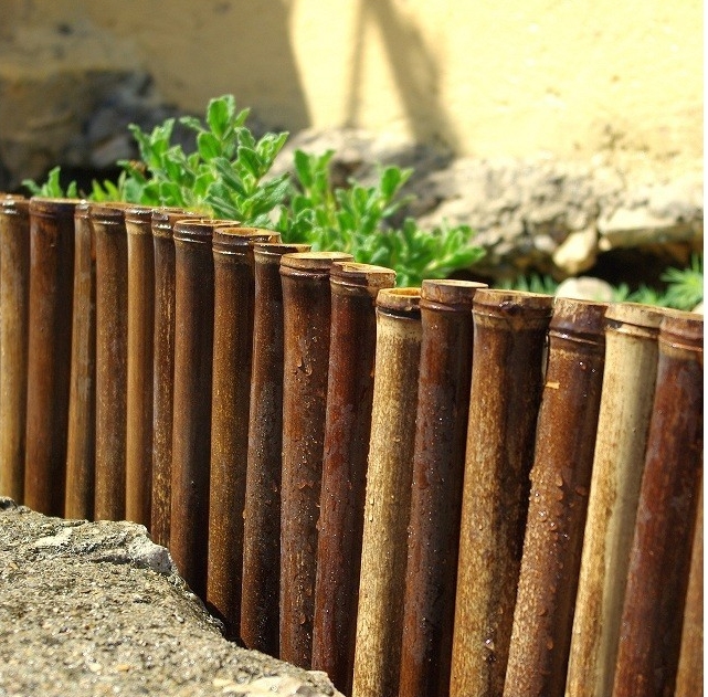 Lot de 2 Bordures de Jardin en Bambou Noir Régulière BANG / 3-RBF020 – Image 2