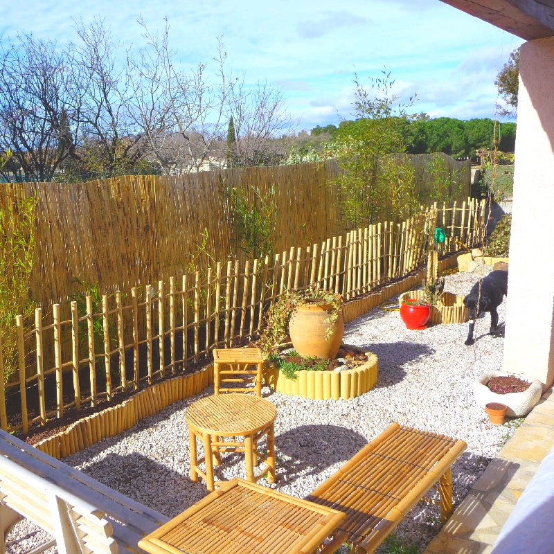 Barrière, Palissade de Jardin en Bambou - hauteur 120 cm / BAR120