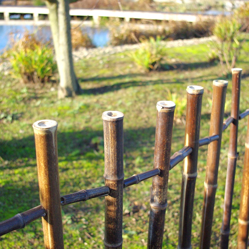 Barrière de Jardin en bambou Noir - hauteur 120 cm / BBAR120 – Image 3