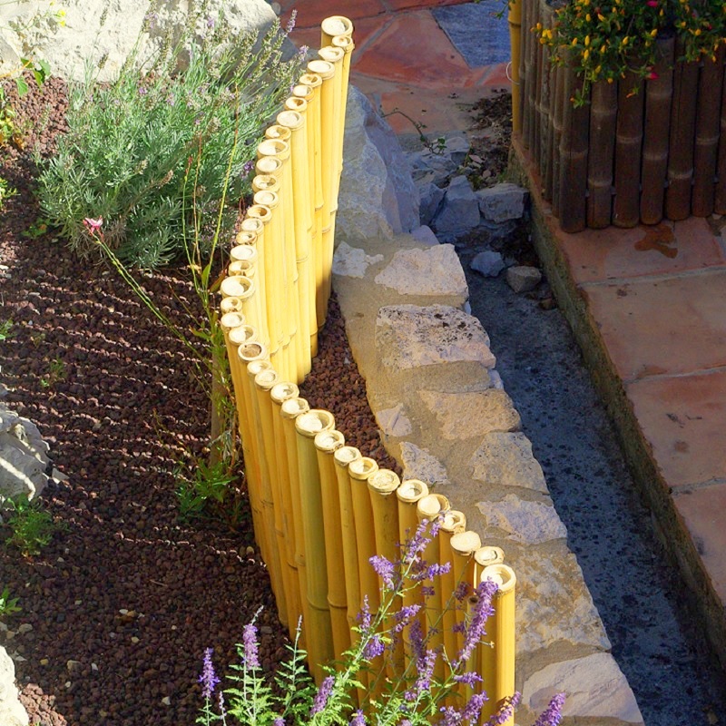 Lot de 2 Bordures de Jardin en Bambou Naturel Zen POOL / RZF050 – Image 5